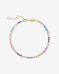 Tennis Bracelet Pastel Rainbow – Bracelets – 18ct Gold-Plated