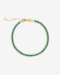 Tennis Bracelet Green – Armbänder – 18kt vergoldet