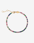 Tennis Bracelet Rainbow – Armbänder – 18kt vergoldet