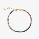 Tennis Bracelet Rainbow – Armbänder – 18kt vergoldet