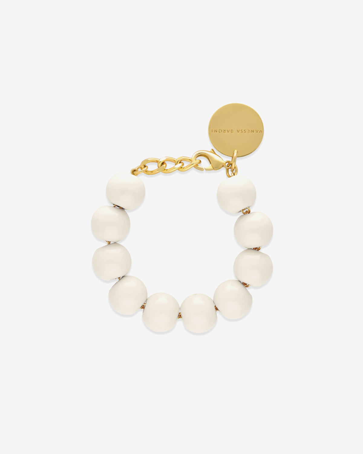 Beads Bracelet off White – Armbänder – 18k vergoldet at GLAMBOU