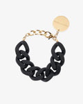 Great Bracelet matt black – Armbänder – vergoldet
