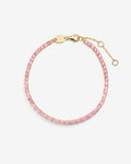 Tennis Bracelet Pastel Rose – Armbänder – 18kt vergoldet