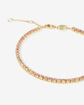 Tennis Armband Pastel – Sunset – Bracelets – 18ct Gold–Plated