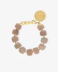 Mini Organic Shaped Bracelet biancone marble – Bracelets – Gold-Plated