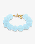 Jelly Heart Bracelet Baby Blue - Armbänder - 18kt vergoldet