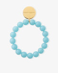 Mini Beads Flex Bracelet Opaline Blue - Bracelets - Gold-Plated