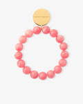 Mini Beads Flex Bracelet Watermelon Marble - Armbänder - gelb vergoldet