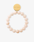 Mini Beads Flex Bracelet Latte Marble - Armbänder - gelb vergoldet