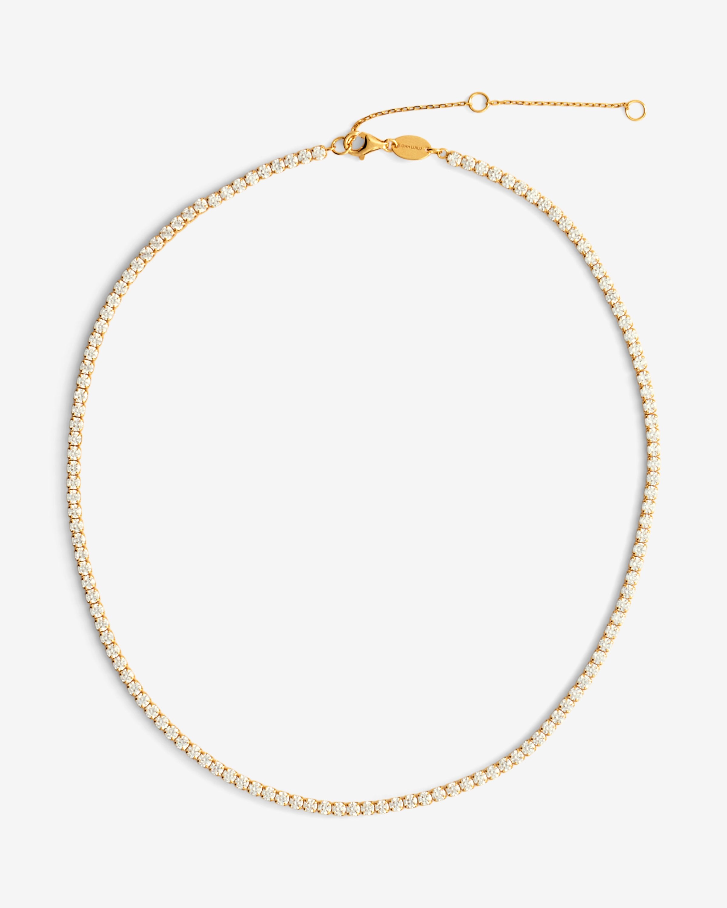 Tennis Choker Choker 18kt vergoldet bei GLAMBOU