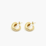 Oculus Hoops - Earring - 18ct gold plated