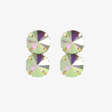 Sjuul Oktagon Fall Zwei Steine Holo - Ohrstecker - 18kt vergoldet