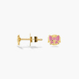 Mini bow stud Earring - Ohrstecker - 18kt vergoldet