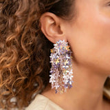 Lilac Mix Earrings Fleur Flower Rain - Ohrhänger - 24kt vergoldet