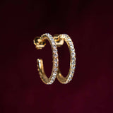 Fine Stones M Noor - Creolen - 18kt vergoldet