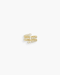 Odette Spiral Ring - Ring - 18ct gold plated