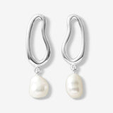 Mila Pearl Drops - Earrings - Sterling Silver 01