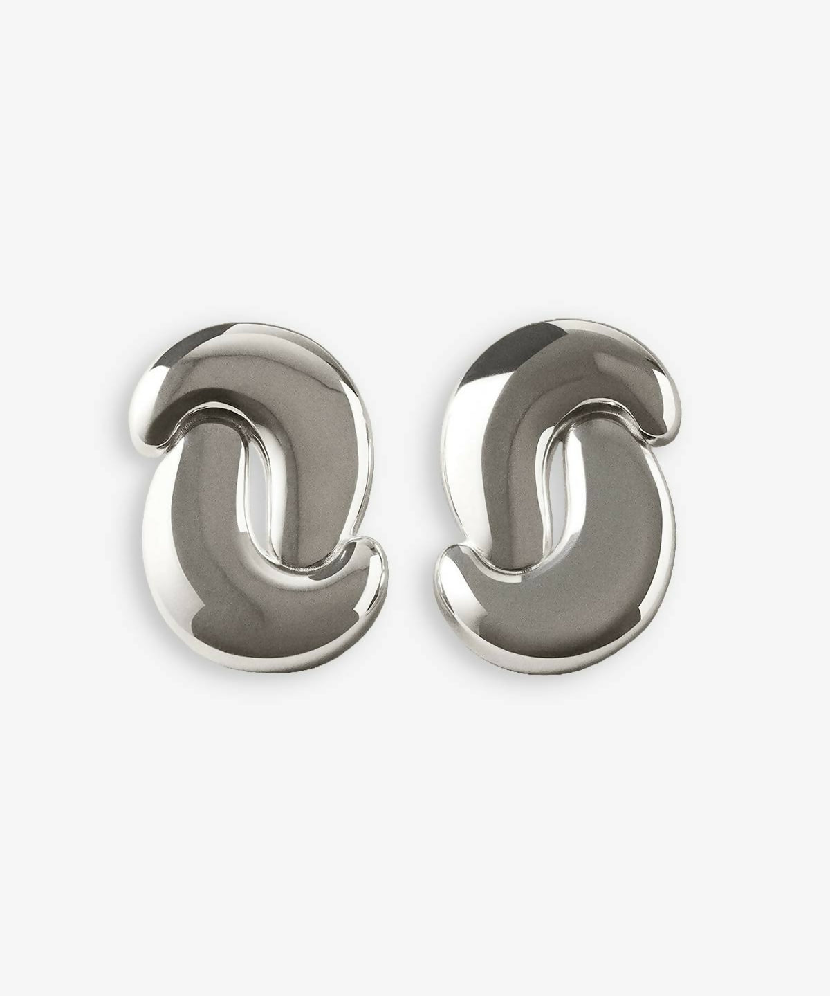 Cashew Earrings Silver - Shadow_01