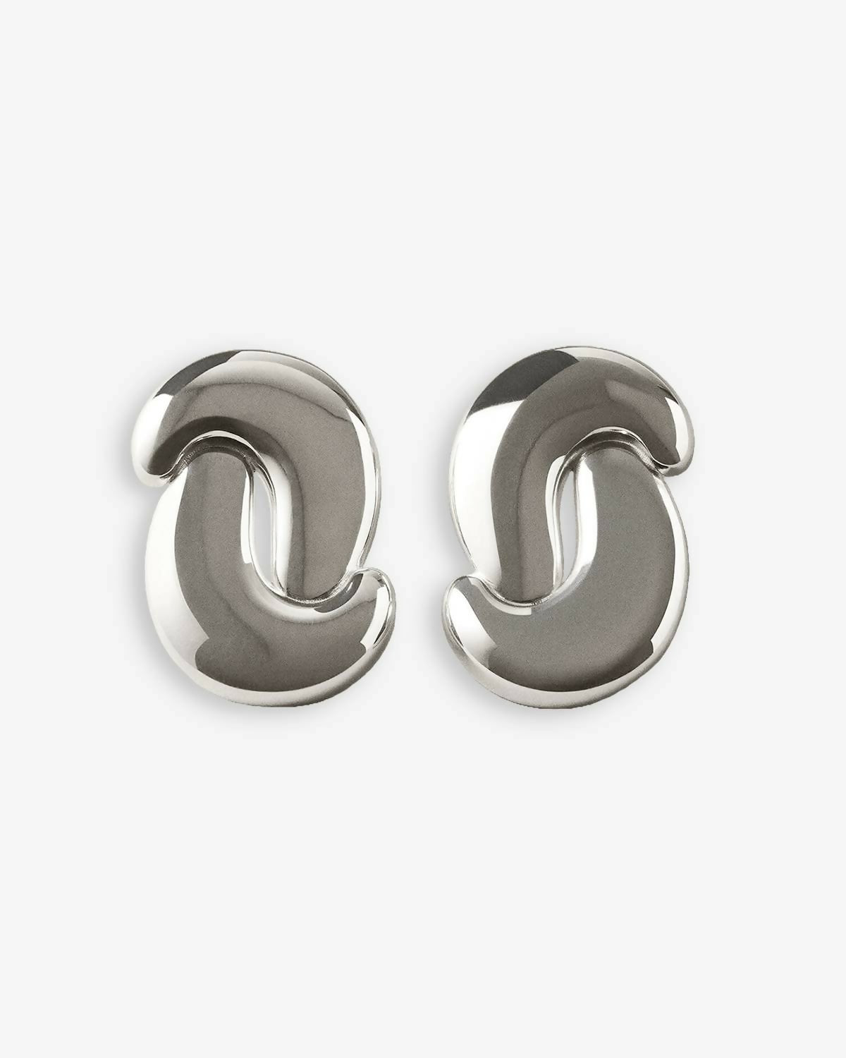 Cashew Earrings Silver - Shadow_01