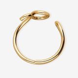 Bague Outline Lettre V - Ring - 14kt Gold Filled