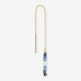 Boucle d'Oreille Chaine Blue - Single Ohrring - 14kt Gold Filled