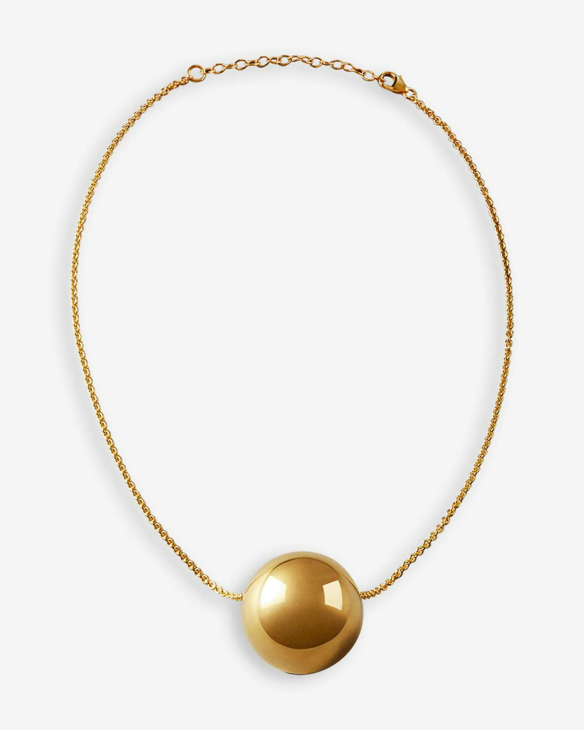 Sphere necklace gold - shadow_01