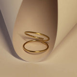 Bague Double Anneaux Aphrodite - Ring - 14kt Gold Filled