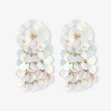 Silberne Ohrringe Sequin Hammered Waterfall S Elin - Ohrhänger - 18kt Vergoldet