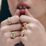 Refugi - Ringe - 18kt Vermeil