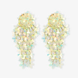 Holographic Earrings Leila Sequin Bunch of Flowers - Ohrhänger - 24kt vergoldet
