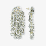 Sequin Detailled Flower Rain Silver - Ohrringe - 18k vergoldet