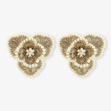 Champagne Ohrringe Flower Earring L Aster - Ohrhänger - 18kt Vergoldet