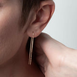 Boucle d'oreille U Daphne Martelee - Single Ohrring - 14kt Gold Filled