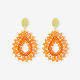 Orange Earrings Robin Drop S Lion - Ohrhänger - Vergoldet