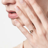 Bague Outline Lettre V - Ring - Sterling Silver