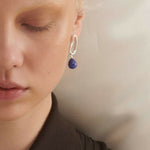 Mila Lapis Drops - Earrings - Sterling Silver_03