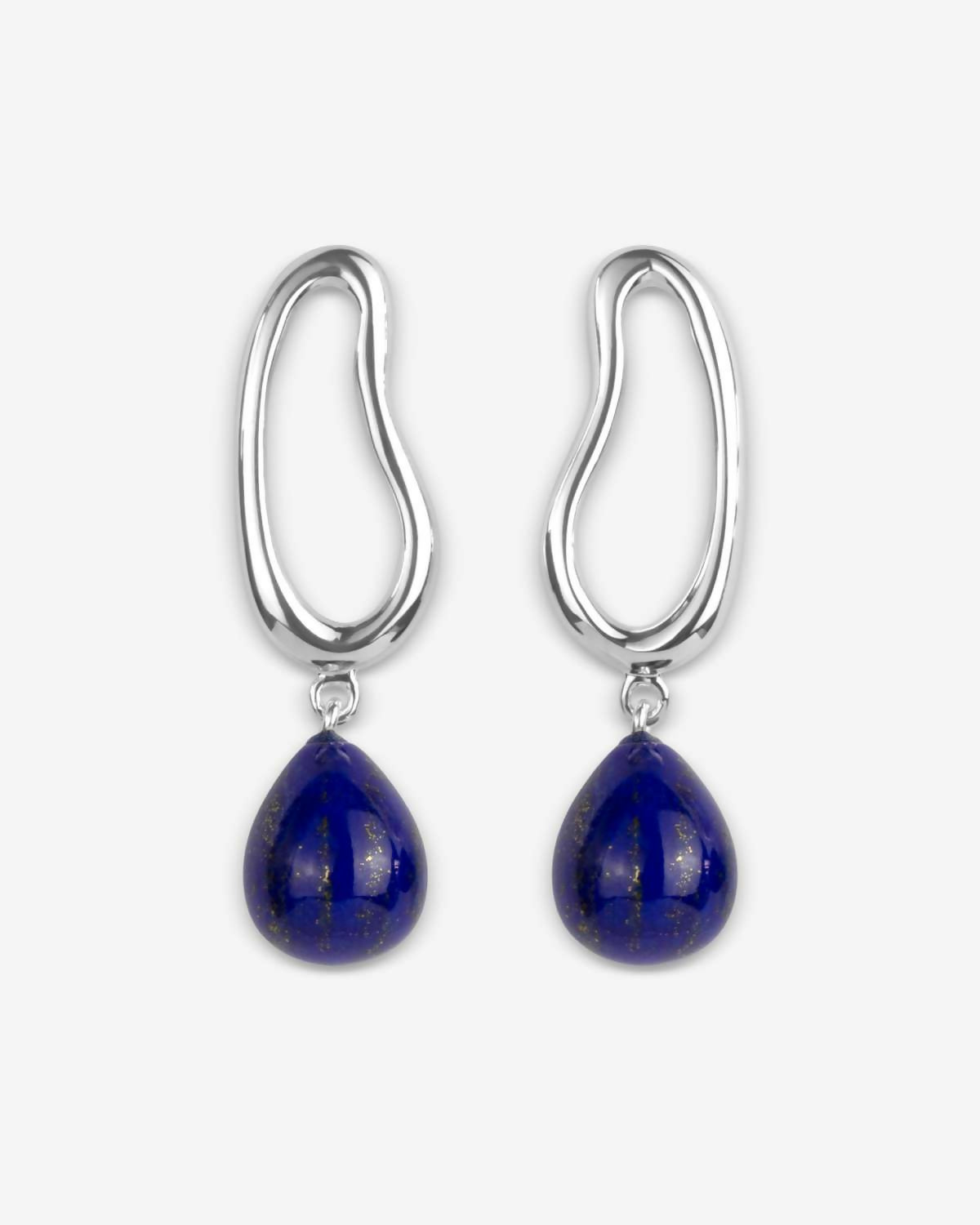 Mila Lapis Drops - Earrings - Sterling Silver_01