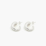 Oculus Hoops - Earring - Silver plated