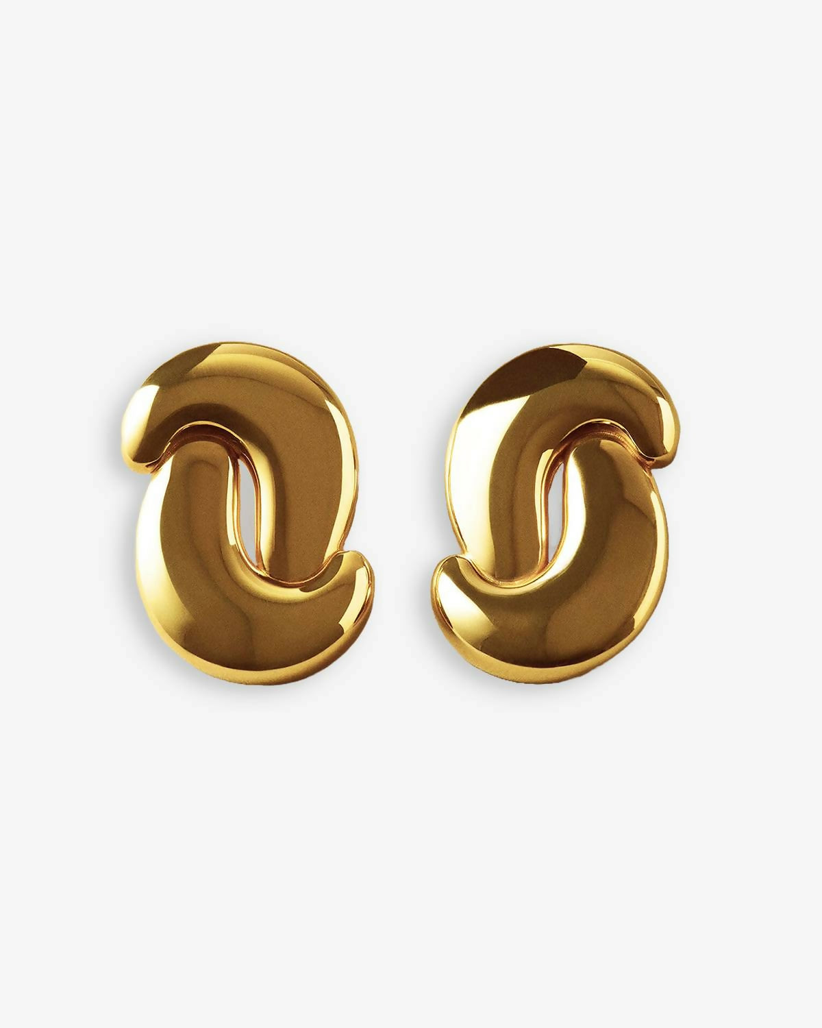 Cashew Earrings Gold - Shadow_01