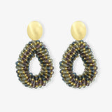Drop S Elemental Blue Mix + Gold - Ohrringe - 18k vergoldet
