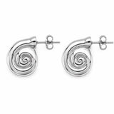 Louise Hoops Silver - Ohrhänger - Versilbert