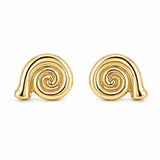 Louise Gold Stud Earrings - Ohrhänger - 24kt vergoldet