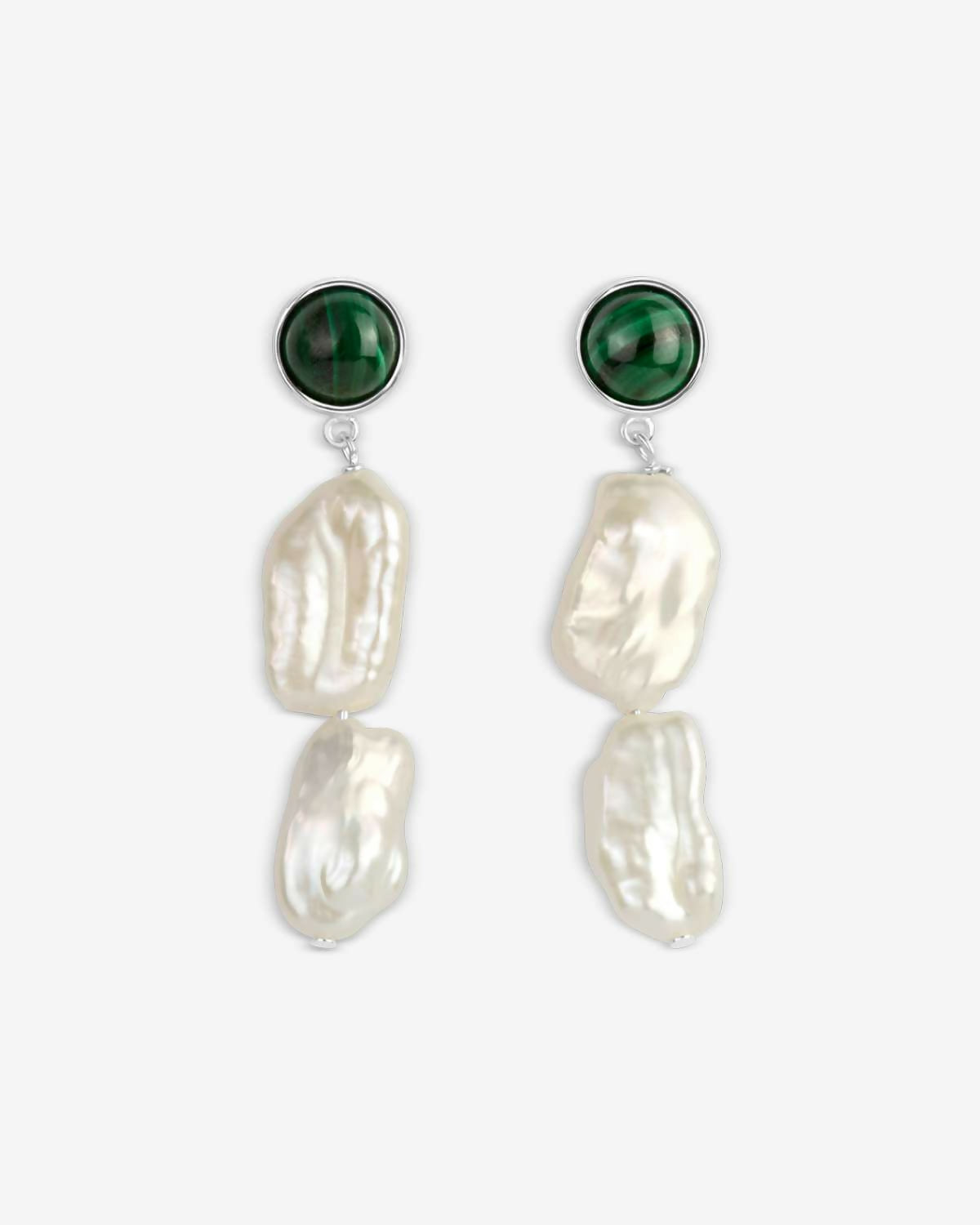 Gaia - Earrings - Malachite_01