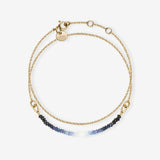 Bracelet Chaine Double Tour Blue - Armband - 14kt Gold Filled