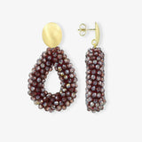 Drop S Metallic Violet - Ohrringe - 18k vergoldet