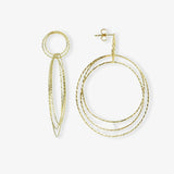 Classic Earring Hoops Glow L Gold - Ohrringe - 18k vergoldet