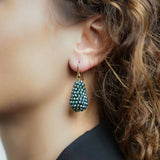 Cone S Metallic Green - Ohrringe - 18k vergoldet