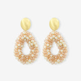 Drop S Old Pink/Pearl – Ohrringe – 18kt vergoldet