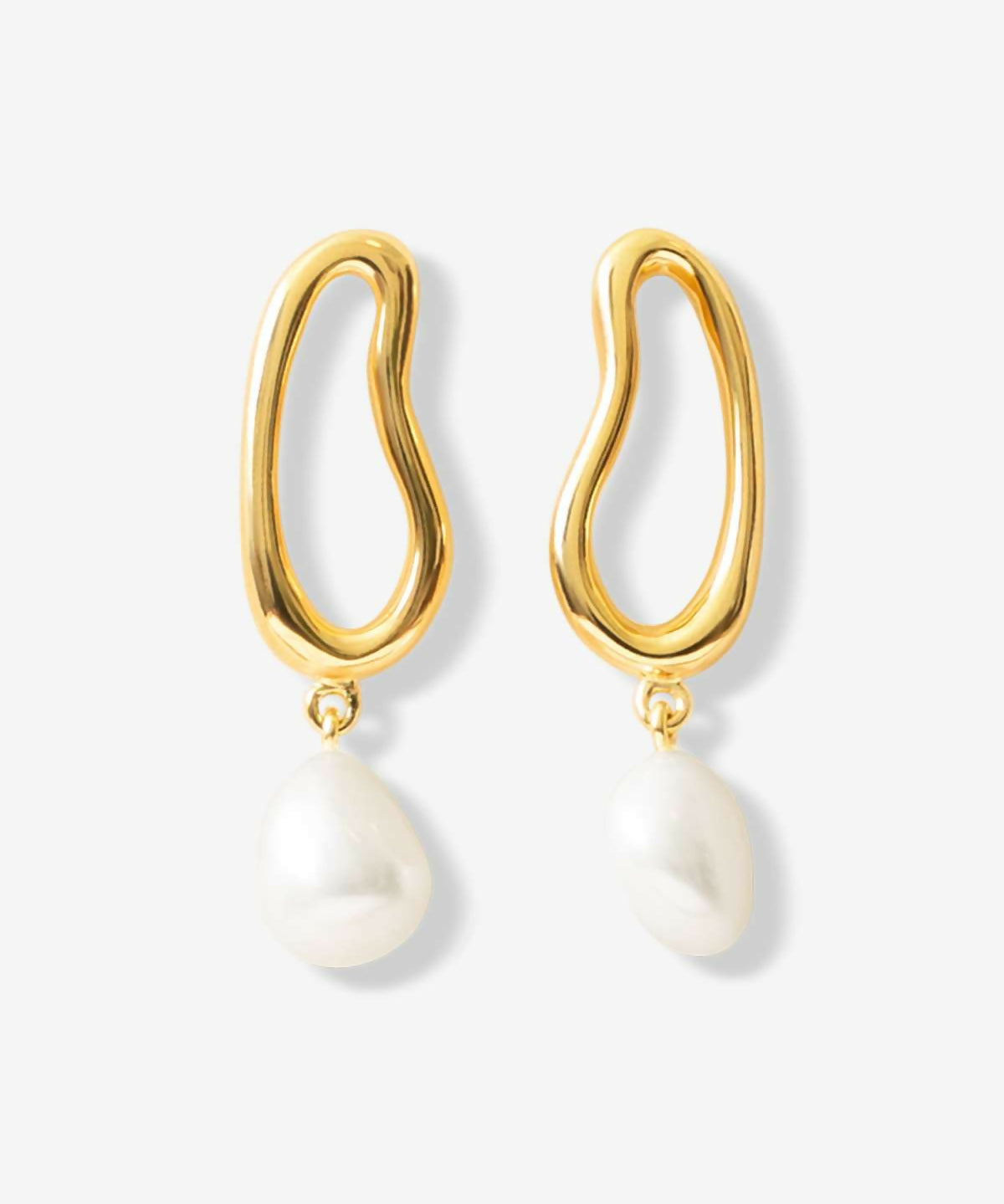 Mila Pearl Drops - Earrings - 18k Gold_01