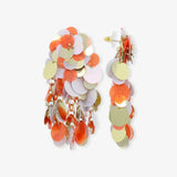 Red Earrings Sequin Wild Waterfall Mira - Ohrhänger - 24kt vergoldet
